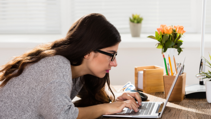 Improve your posture sitting at a computer