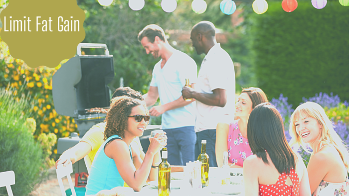 friends at a backyard bbq