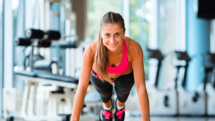 woman doing pushups