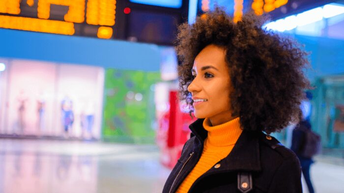 woman at the airport, traveling