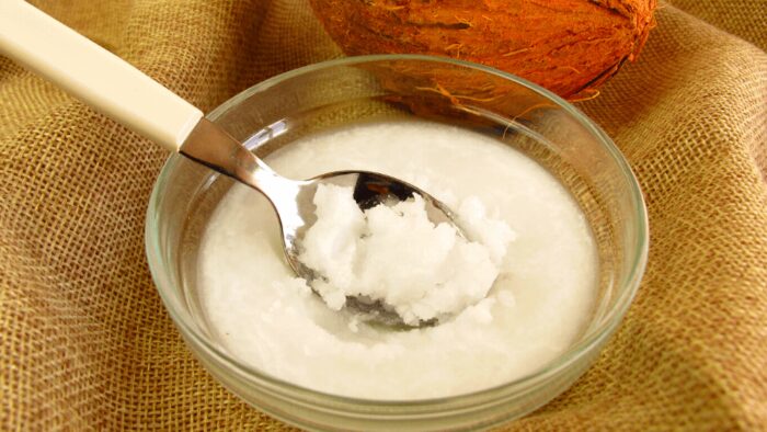 freshly made coconut oil