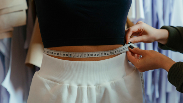 weight loss measured in the waistline