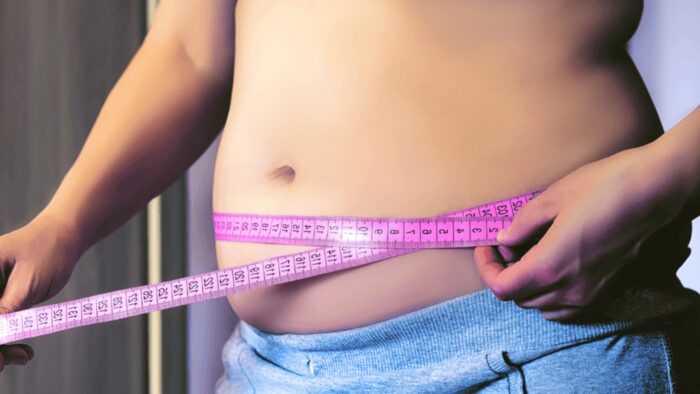 use measuring tape to accurately measure belly fat