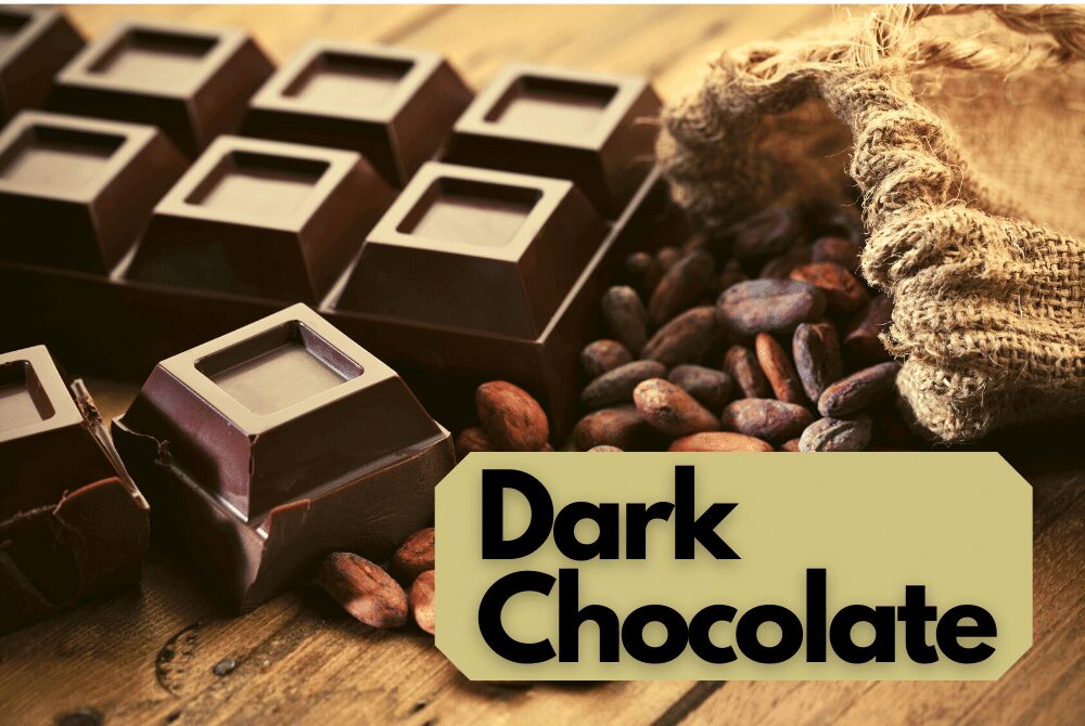 block of dark chocolate