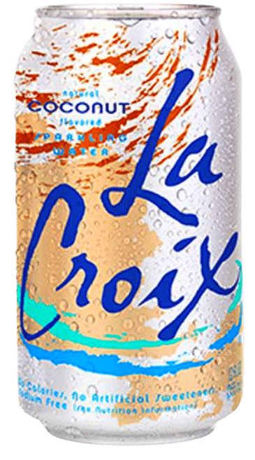 can of La Croix coconut flavored sparking water