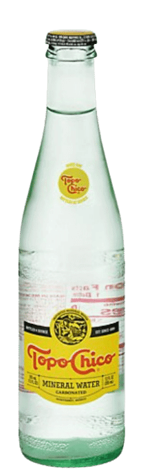 bottle of Topo Chico seltzer water