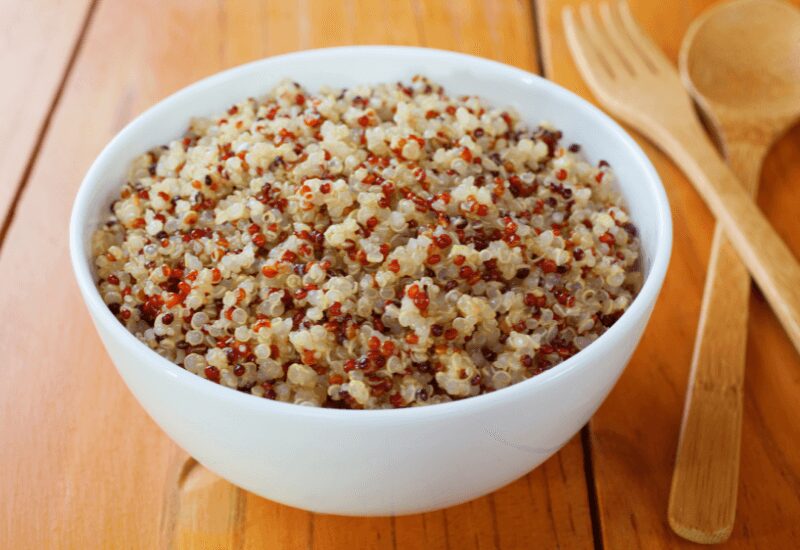 Bowl of quinoa with amaranth