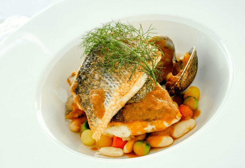 cod with beans and clams
