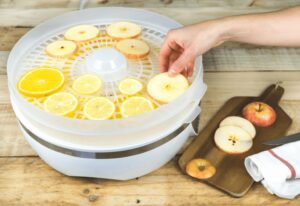 The food dehydrator is a great way to make sure you always have healthy snacks with you. Dehydrated fruit is a great way to get your daily dose of vitamins and minerals, and it's perfect for people who are always on the go.