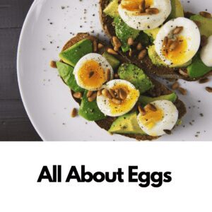 Hard-boiled eggs on avocado toast