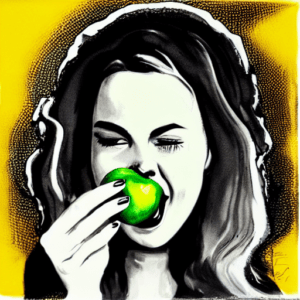 eating green apples helps you lose weight due to pectin fiber and chemical in the skin