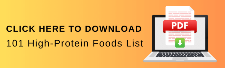 High Protein Foods: List of 101 FREE Download